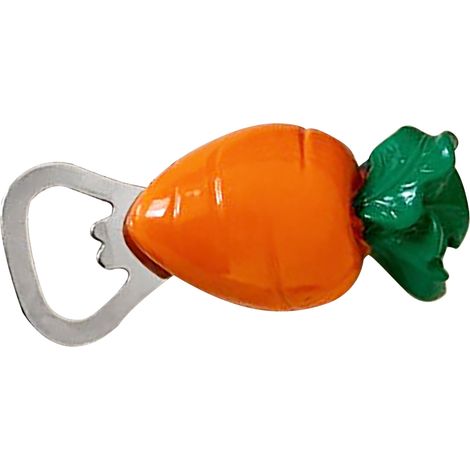 Ouvre-bouteille magnétique en forme de carotte, pour réfrigérateur ou autre appareil électroménager. Décoration pour la cuisine et le bar.