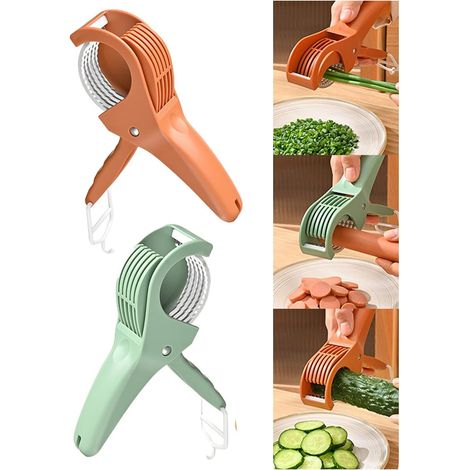 Utensili da cucina creativi, affettatrice per frutta e verdura, cucina da campeggio e da picnic, utensili da cucina pratici e funzionali - Manico in ABS (1/5)