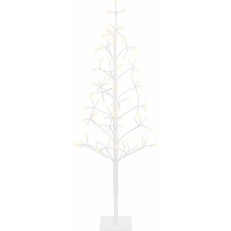 LED-Lichterbaum Weiß 18 x 18 x 120 cm Stahl 140 LEDs vidaXL (1/5)
