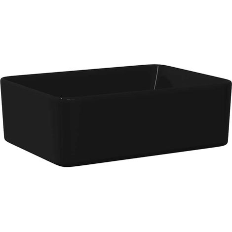 Lavabo 40x30x13 cm Céramique Noir