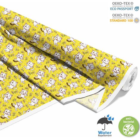 TESSUTI DECORATIVI PER ESTERNI OXFORD - Motivo Gattino Girasoli I DX333 (1/5)