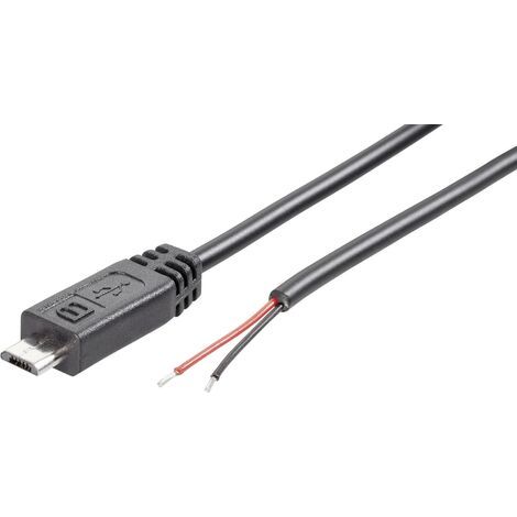 Cordon Micro USB-B mâle avec extrémités libres TRU COMPONENTS 1582499 1.80 m S651001 (1/3)