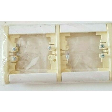 Legrand 082007 Plaque double horizontale interrupteur Sagane Pollen