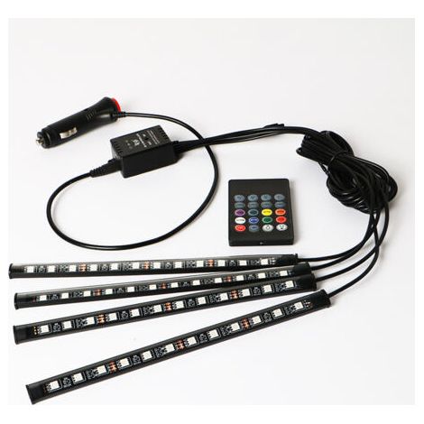 Luce LED per interni auto, gadget LED per interni auto con controllo tramite app, accessorio per auto regalo per uomo e donna (con spina accendisigari) (1/5)