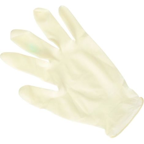 Gants jetables en latex synthétique taille 7 boîte de 100 unités (1/2)