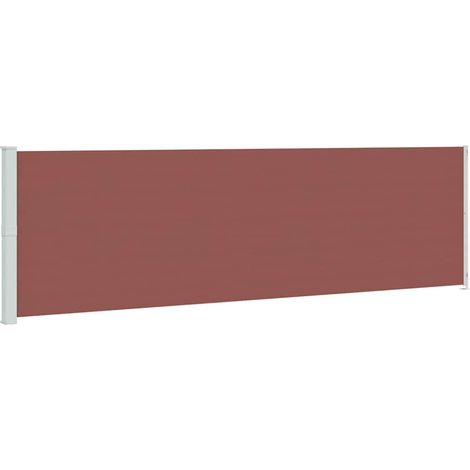 Tenda da Sole Tenda parasole Laterale Retrattile per Patio 180x600 cm Marrone (1/5)