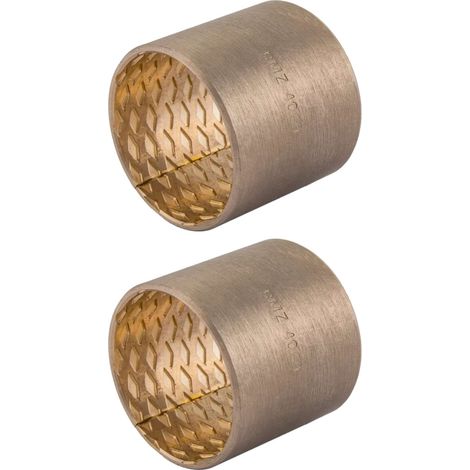 2x Palier lisse bague coussinet 20x23x20mm bronze construction mécanique résiste à la corrosion lubrification par huile graisse capacité de charge élevée