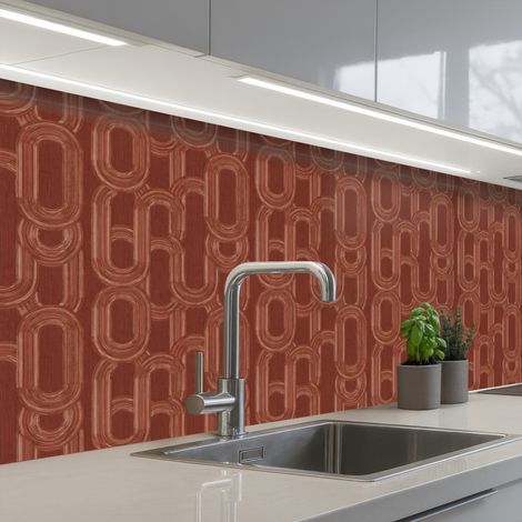 SCHIENALI CUCINA Astratto - Texture - Marrone 250x80 cm (1/5)