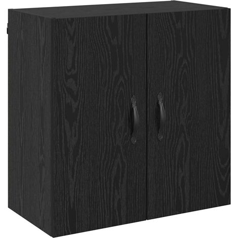 Maison Exclusive - Mobiletto a muro Rovere Nero 60 x 31 x 60 cm Legno multistrato