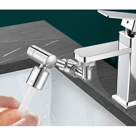 Extensor giratorio de 1080° para brazo robótico de grifo universal, grifo de baño a prueba de salpicaduras y espumador de lavado. (1/3)