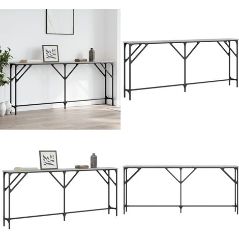 Konsolentisch Grau Sonoma 180x23x75 cm Holzwerkstoff - Konsolentisch - Wohnraumgestaltung - Sideboard - Grau - Holzwerkstoffmöbel - Home & Living (1/5)