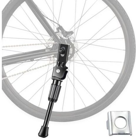 Béquille de vélo pour enfant - Support unilatéral - En alliage d'aluminium - Réglable - Pour vélo de route et petits vélos-12 pouces (1/4)