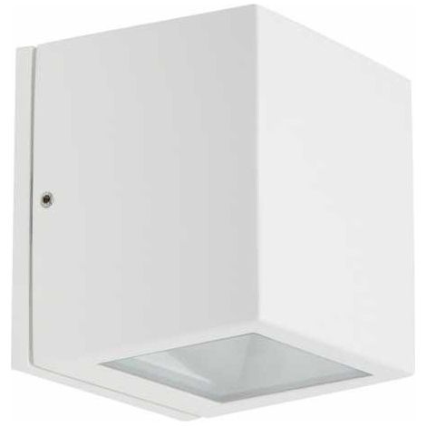 Applique cavalum ip54 1xg9 l.9xw.9xh.9xh.9,5cm alluminio+vetro white