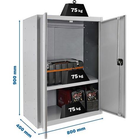 Simonrack Armadio Multifunzionale Grigio Metallo 900x800x400 mm