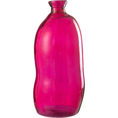 Vase Déco en Verre "Mexican" 73cm Fuchsia (1/5)