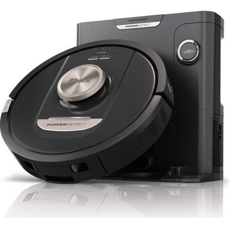 Sharkclean PowerDetect aspiradora robotizada 0,23 L Sin bolsa Negro, Plata (1/4)