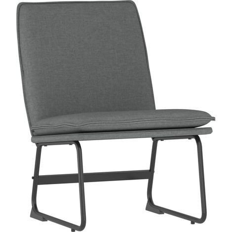Chaise longue Transat Bain de soleil Gris foncé 52x75x76 cm Tissu (1/5)
