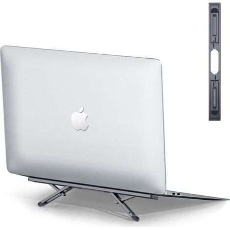 1 Support ordinateur portable, pliable, réglable, aluminium, 10-15,6 pouces, bureau domicile voyage (1/5)