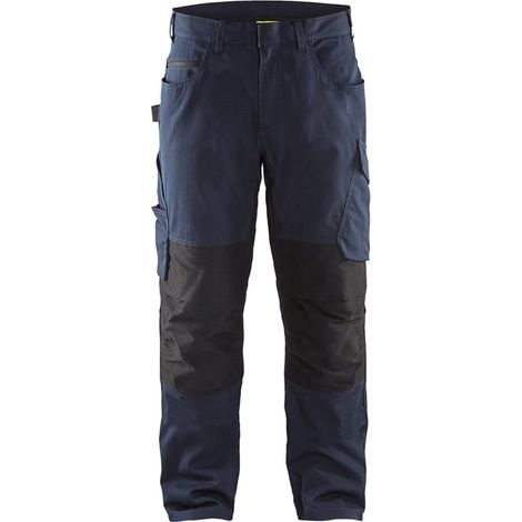 Pantaloni da lavoro elasticizzati 1495 - Blu navy/Nero XL - FR(50) - SE(C56) - Standard (1/5)