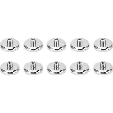 Set mit 10 Neodym-Magnethaken, D42, 40 kg, rostbeständiger, vernickelter Sockel, leistungsstarke Magnete mit starker Magnetkraft (1/5)
