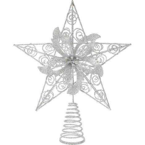 Étoile de Noël décorative pour sapin de Noël, cadeaux de fête de Noël (1/4)