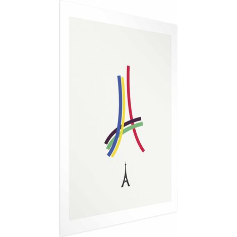 Poster – Eiffelturm – Farbgrafik – abstrakt (1/4)