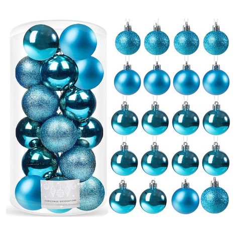 Bombki per albero di Natale da 4 cm, set da 20 pezzi. (1/5)