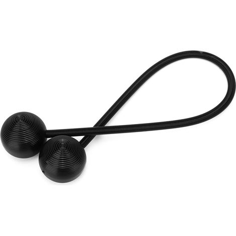 Attaches magnétiques à boule pour rideaux, clips de fixation pour rideaux de fenêtre, noir (1/5)