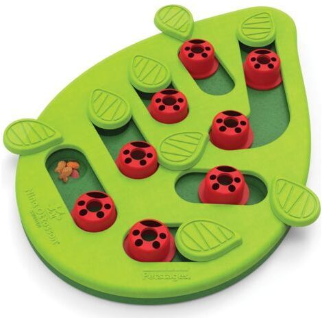 Gamelle pour animaux de compagnie, gamelle pour chat à alimentation lente, puzzle pour animaux de compagnie et artefact de soulagement de l'ennui, collations/interaction, convient aux chats-Chrom (1/5)