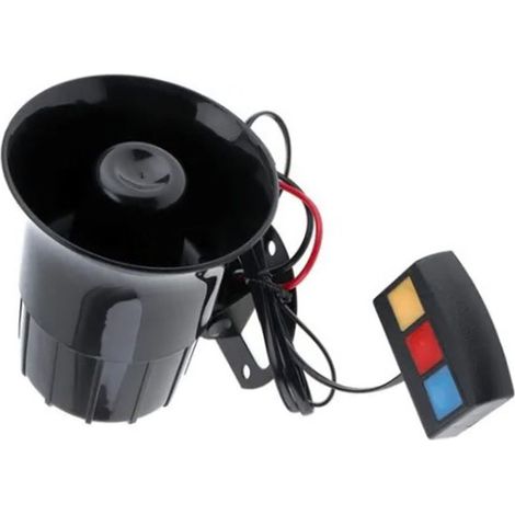 Klaxon pour voiture et moto, klaxon d'alarme à 3 tons, alarme 12 V, klaxon trois tons (exclusivité Mexique) (Aucun échantillon disponible, traitement uniquement) (1/5)