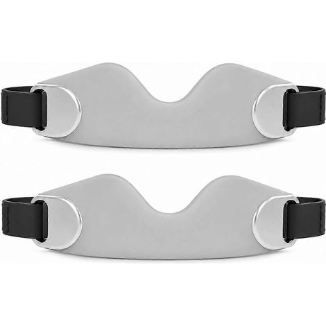 Genouillères de soutien silicone violettes lot de 2 Bandes antidérapantes légères hommes/femmes course à pied basketball (gris) (1/5)