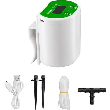 Automatic watering system, timed watering device, garden, patio, drip irrigation kit for potted plants, holiday watering (for 2 potted plants) (1/5)