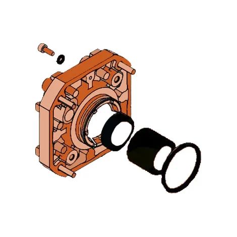 S450H - Flasque Anterieure Pour Operateur Hydraulique S450H Cbac Et Sb FAAC (1/3)