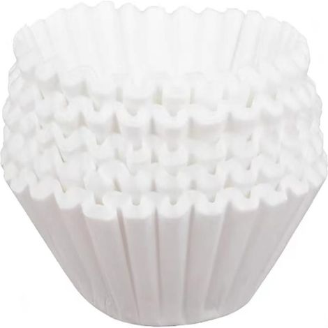 Filtros de papel para café comerciales de 12 tazas, formato grande, aptos para cafeteras, material natural, papel de filtro blanco de alta calidad (300 unidades) (1/5)