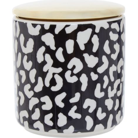 Interiors By Premier Stoneware Medium Canister,Gold Reflective Container With Silicone Seal Lid,Handcrafted Storage Container (1/5)