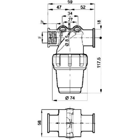 Inline-Filter 3/4" F 32 mesh ARAG 3242032 (1/2)