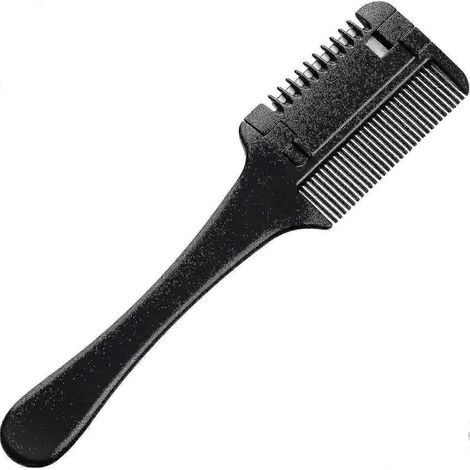 Rasiermesserkamm, Ausdünnkamm, Friseur-Rasiermesserkamm, Haarschneide-Rasiermesserkamm, doppelseitiger Friseur-Rasiermesserkamm, Werkzeug zum Haareschneiden und Stylen - Yv (1/5)