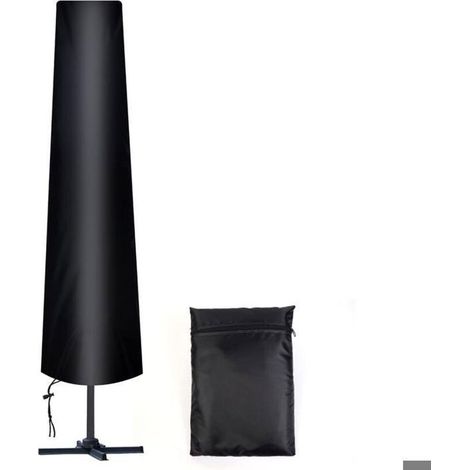 Housse pour parasol droit (diamètre env. 300 cm) en Oxford 210D avec sac de rangement. (1/5)