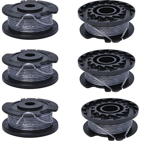Enowelir Bobine de Rechange pour Tondeuse Ø 1,6 mm 6,1 m Compatible avec Débroussailleuse Sans Fil 18-26 (1/4)