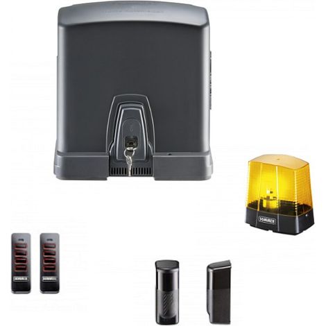 Sommer – Kit de motorisation pour portail coulissant jusqu'à 6 m et 300 kg – Commande sans fil – Compatible domotique – Installation rapide