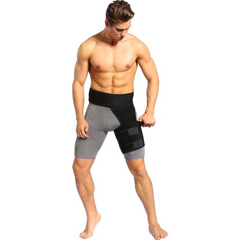 Orthèse de compression de type bandage pour les hanches, les cuisses et l'aine, soulageant la sciatique (1/5)