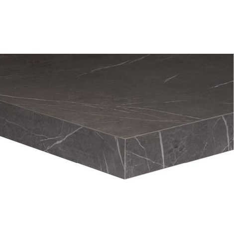 Top bagno marmo nero venato mm. 59x902x490