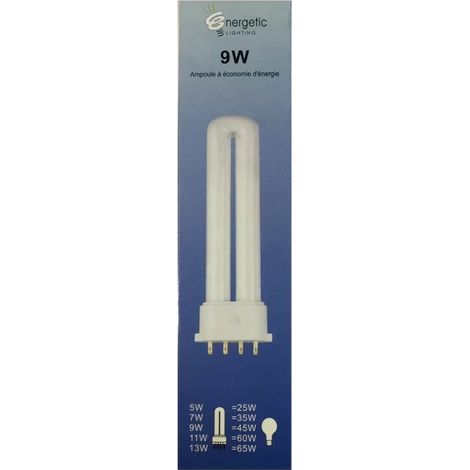 Energetic Lighting YDW9-U 2G7 9W 525lm L150mm bulb - energy saving - long life