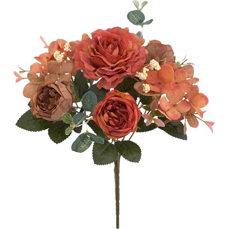 Fleur artificielle - Bouquet - 6 branches - 29 cm - Décoration intérieure - 1 pièce (1/5)
