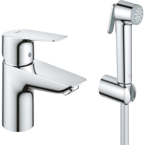Grohe BauEdge - Mitigeur de lavabo avec douchette de bidet, chrome 23757001 (1/2)