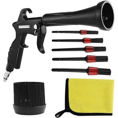 Air Cleaning Nozzle With Rubber Guard And Brass Adjustable Air Flow Nozzle Air Nozzle For Compresso (1/5)