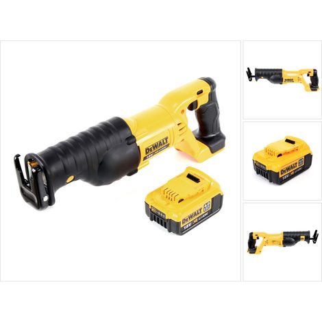 Sega alternativa a batteria Dewalt DCS 380 18 V + 1 batteria DCB 182 4,0 Ah Li-Ion