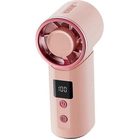Mini-Ventilator mit 5 Geschwindigkeitsstufen, Digitalanzeige, einstellbarer Turbofunktion, tragbar, leise, zum Aufhängen, für den Außenbereich (B) (1/5)