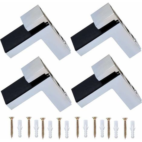 4er-Set Wandhalterungen für Glas-/Holzregale mit einer Dicke von 5 bis 30 mm – Fei Yu (1/4)