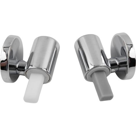 Lot de 2 Kit de Fixation pour abattant WC Traditionnel et Contemporain avec charnières à Fermeture Douce à dégagement Rapide, Charnières de Fixation supérieure, Kit de Remplacement pour WC (1/5)